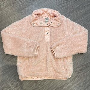 Small Pink Faux Fur Sweater Forever 21